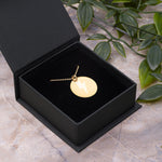 Engraved Silver Disc Necklace "Energy"