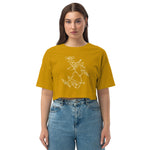 Loose drop shoulder crop top