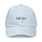 Pastel baseball hat "idiot"