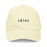 Pastel baseball hat "idiot"