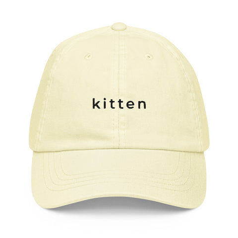 Pastel baseball hat "kitten"
