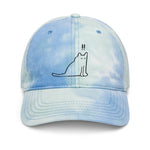 Tie dye hat "surprised cat"