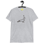 Short-Sleeve Unisex T-Shirt "surprised pigeon"