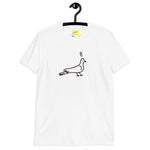 Short-Sleeve Unisex T-Shirt "surprised pigeon"