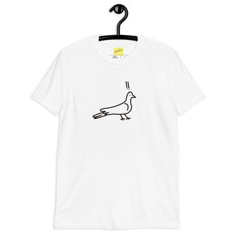 Short-Sleeve Unisex T-Shirt "surprised pigeon"
